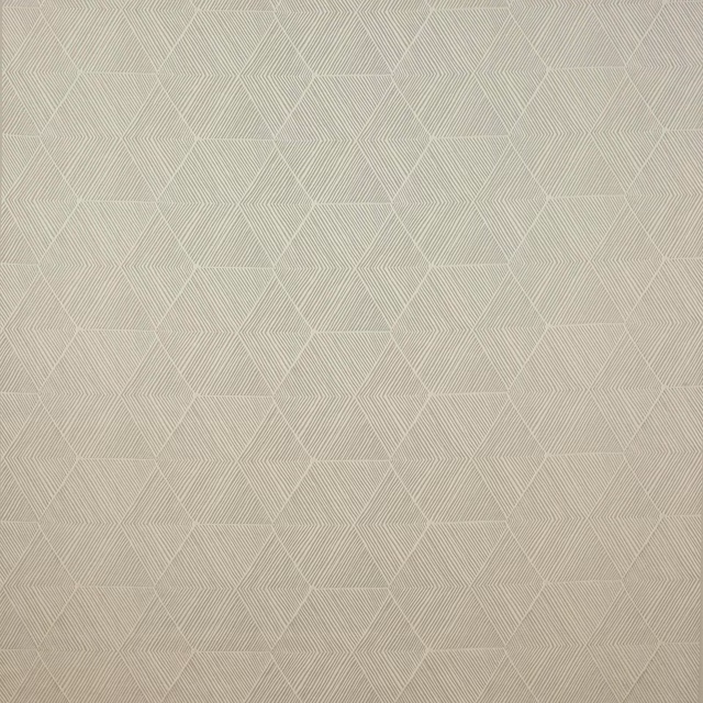 Pale taupe geometric woven fabric with fine hexagon pattern
