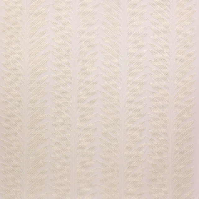 Ivory cream jacquard fabric with a woven leaf pattern and soft textured surface