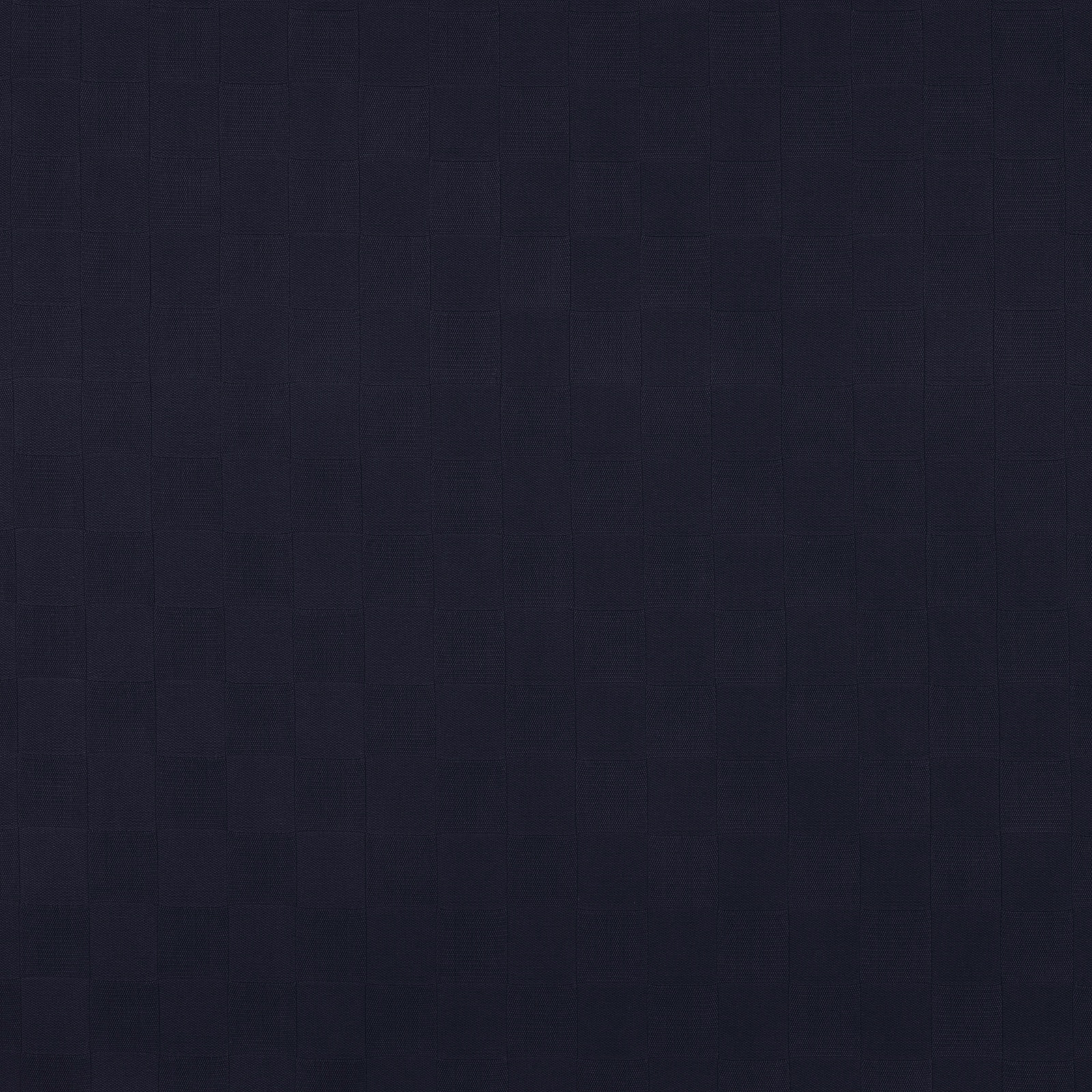 Dark indigo cotton fabric with subtle woven grid texture