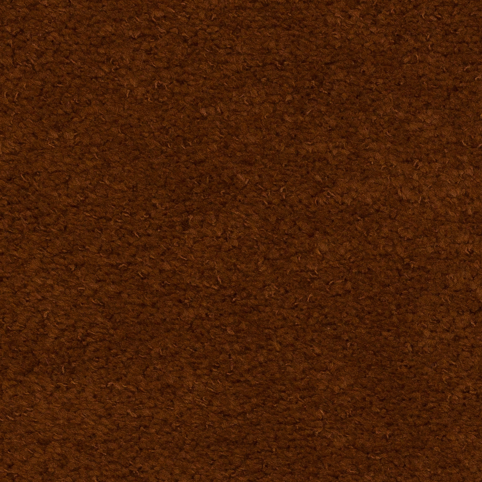 Close-up of a deep tobacco-brown textured fabric with a softly napped surface