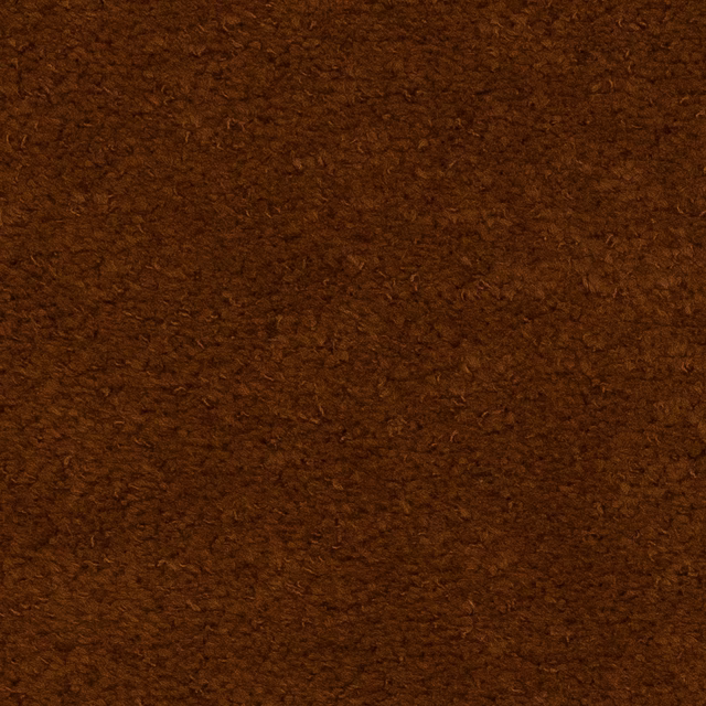 Close-up of a deep tobacco-brown textured fabric with a softly napped surface