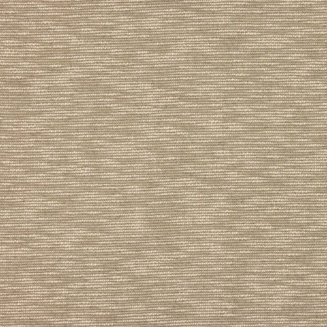 Close-up of soft warm taupe woven fabric with fine horizontal texture