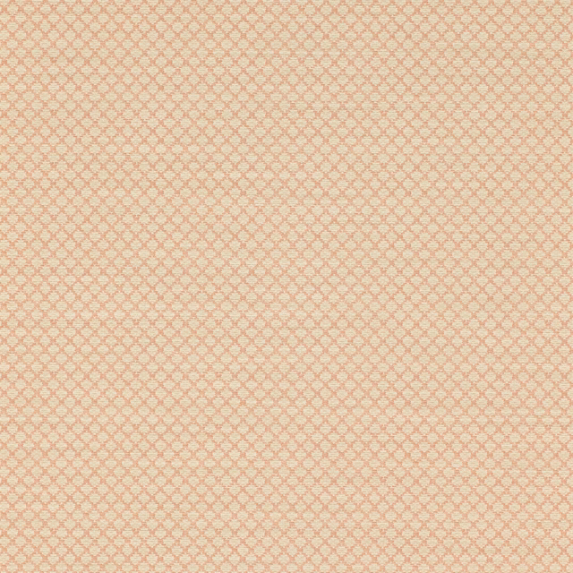 Soft coral diamond lattice on a pale cream textured wallpaper ground
