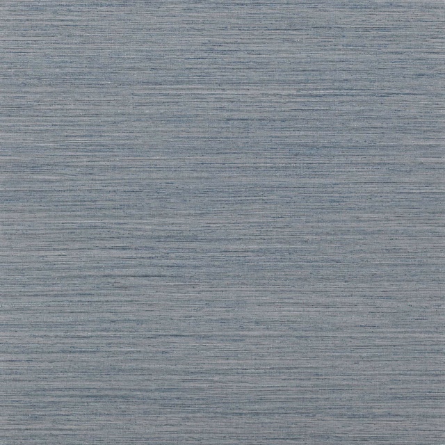 Muted navy blue wallpaper with fine horizontal grey striations and tactile texture