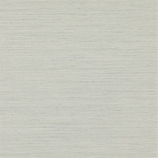 Pale aqua wallpaper with fine horizontal striations and softly varied tonal texture