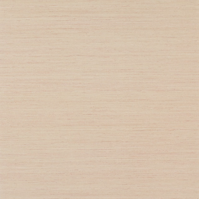 Pale blush-pink wallpaper with fine horizontal striations and softly fibrous texture