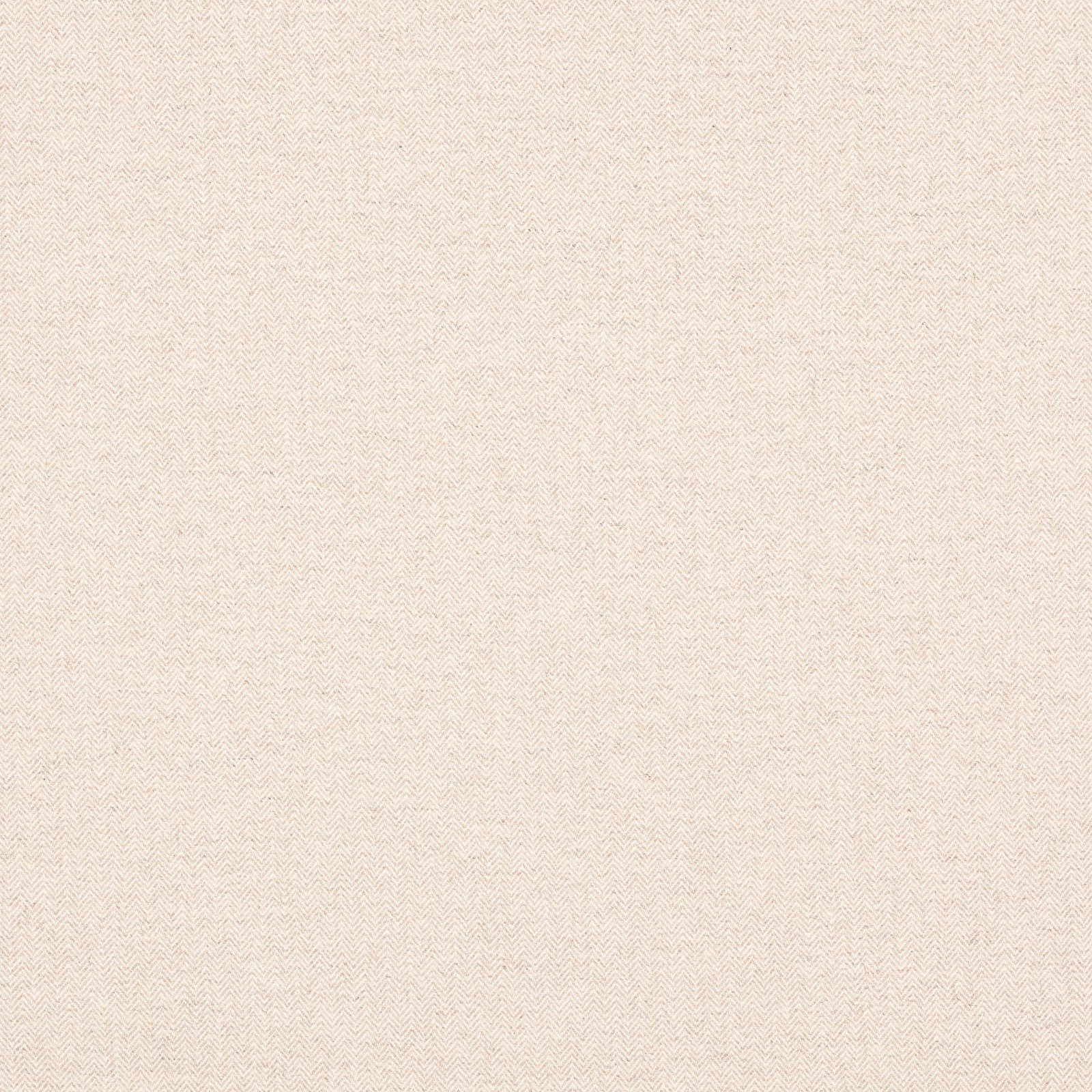 Creamy beige fabric swatch with fine herringbone texture