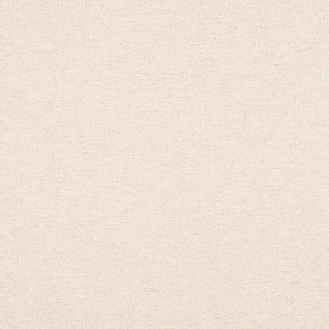 Creamy beige fabric swatch with fine herringbone texture