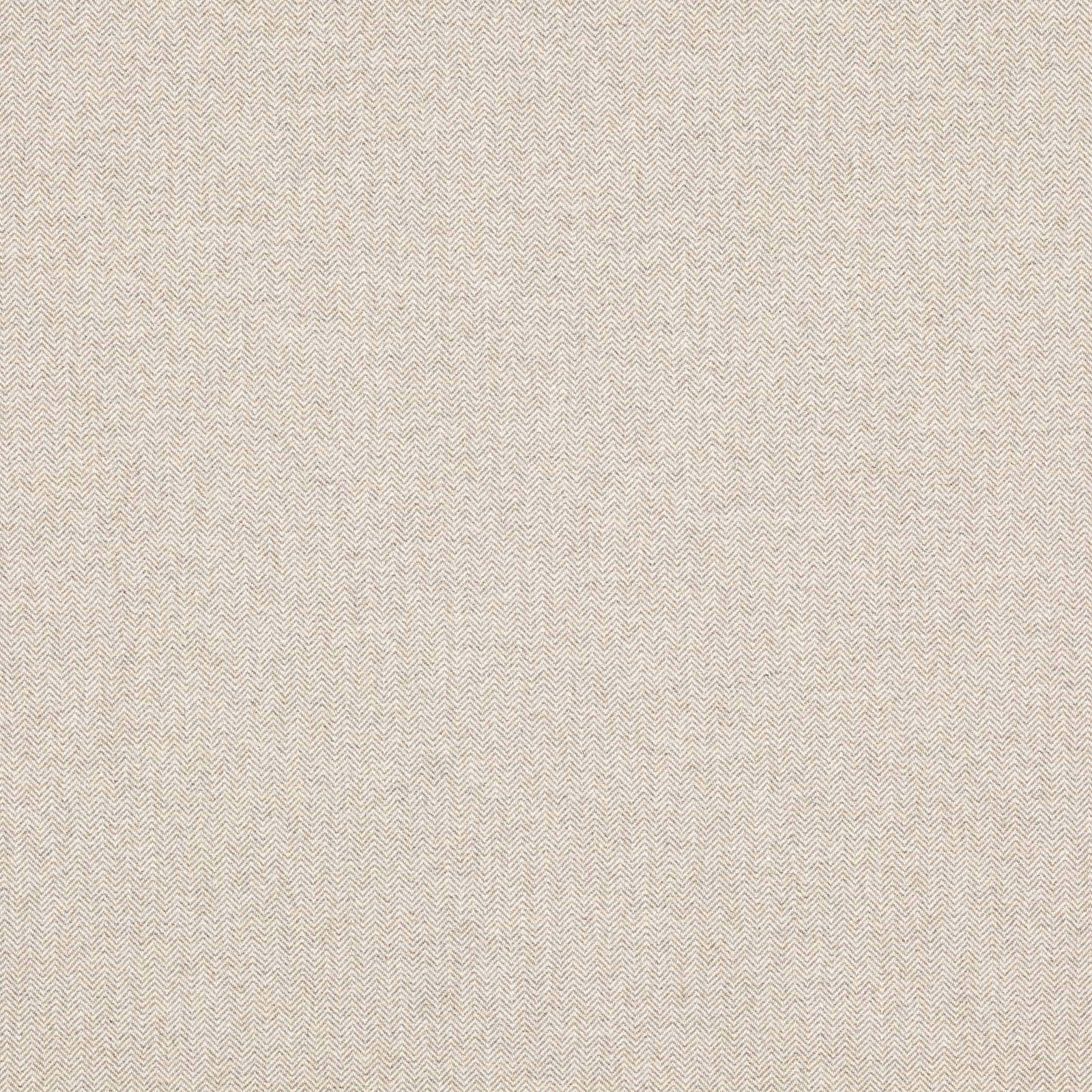 Pale oatmeal cream fabric with fine herringbone weave and subtle tonal texture