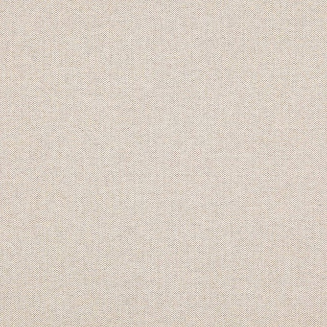 Pale oatmeal cream fabric with fine herringbone weave and subtle tonal texture