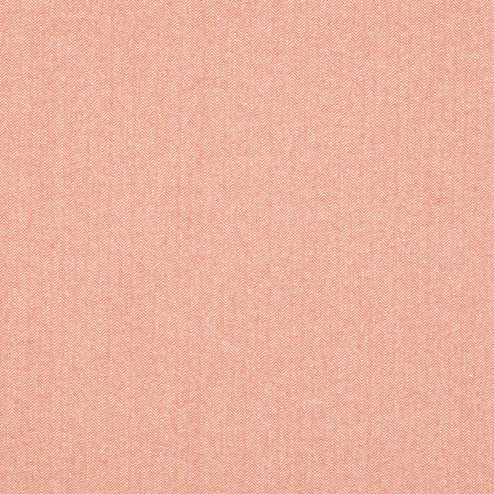 Soft peach-orange herringbone fabric with a fine textured weave
