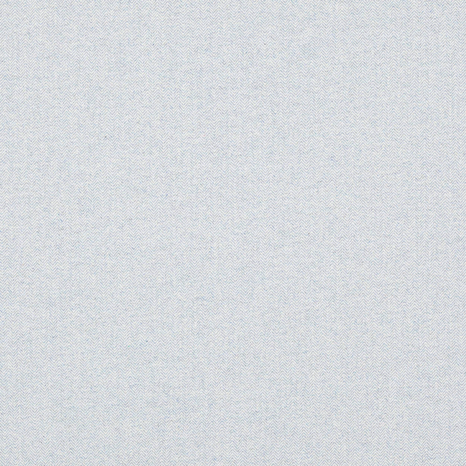 Pale blue herringbone woven fabric with a fine, neat texture