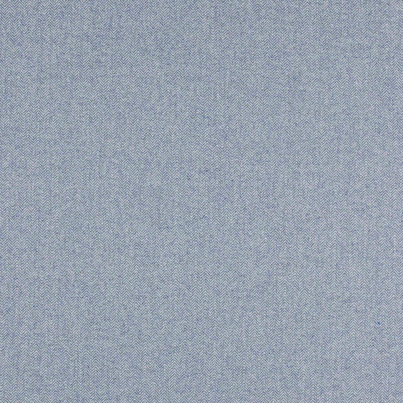 Pale sky-blue herringbone woven fabric with a fine textured surface
