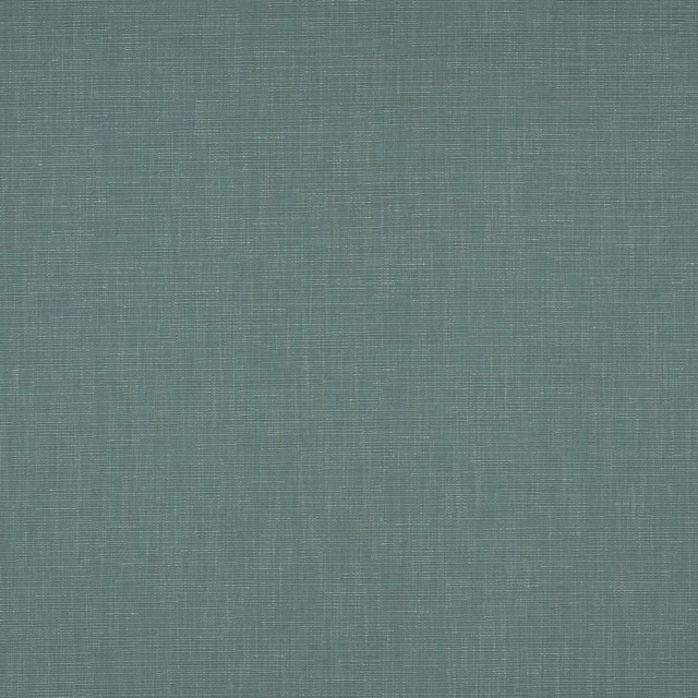 Muted aqua teal plain woven fabric with fine linen-like texture