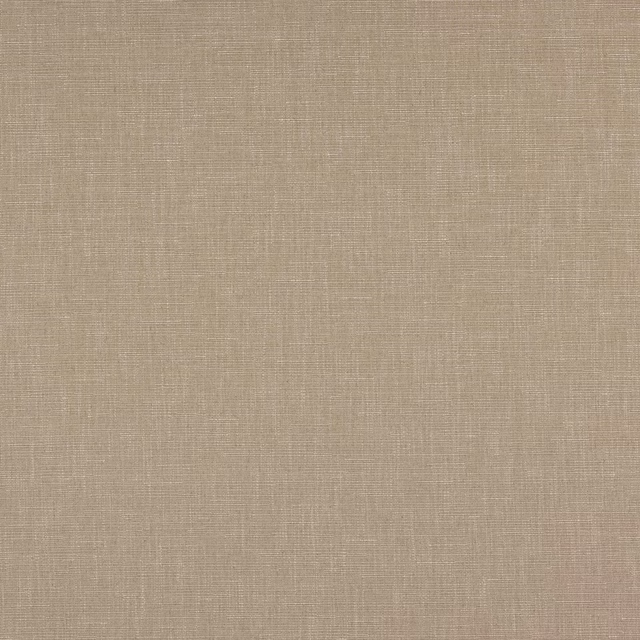 Close-up of a warm taupe plain weave fabric with subtle linen texture