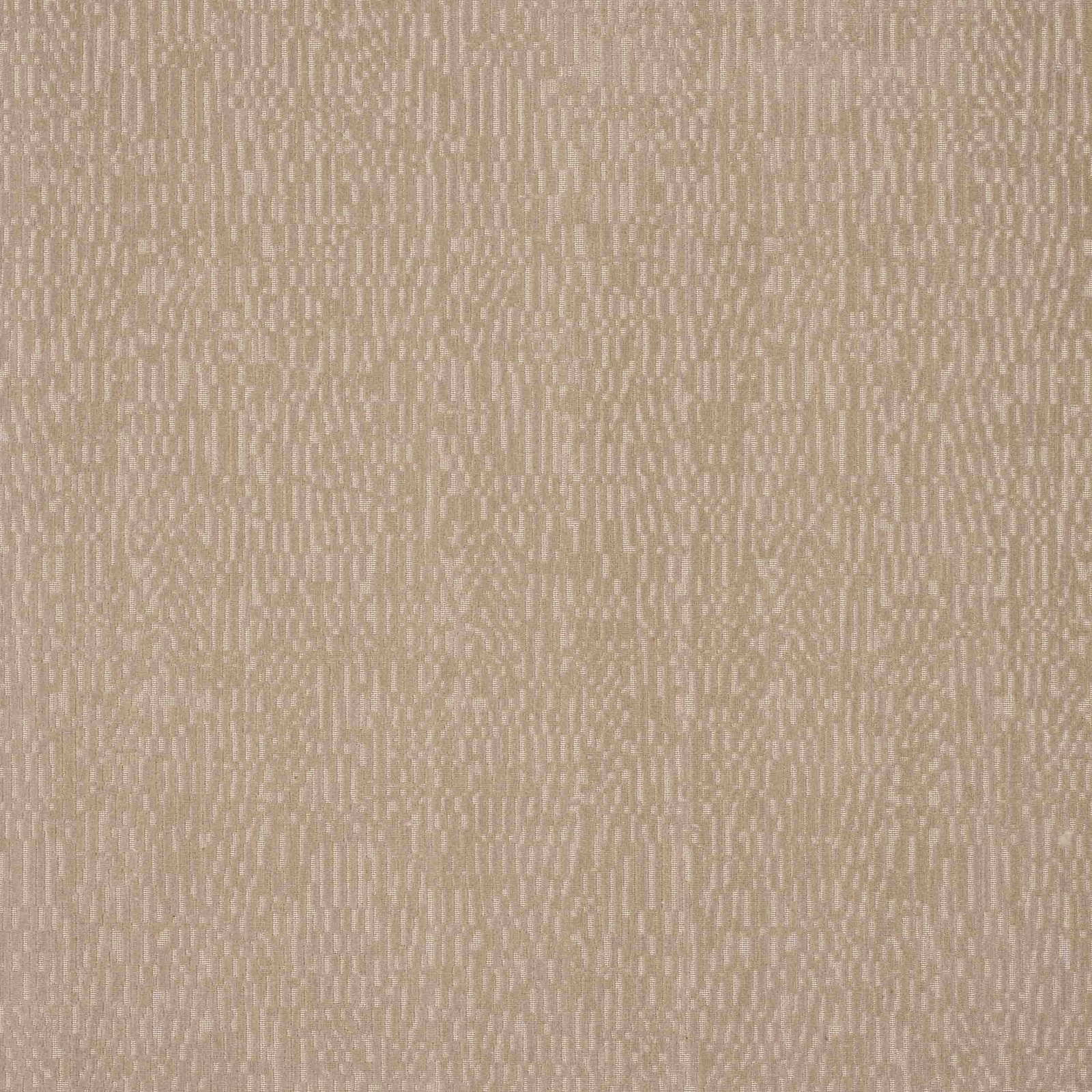 Warm beige textured fabric swatch with fine vertical flecks and woven pattern