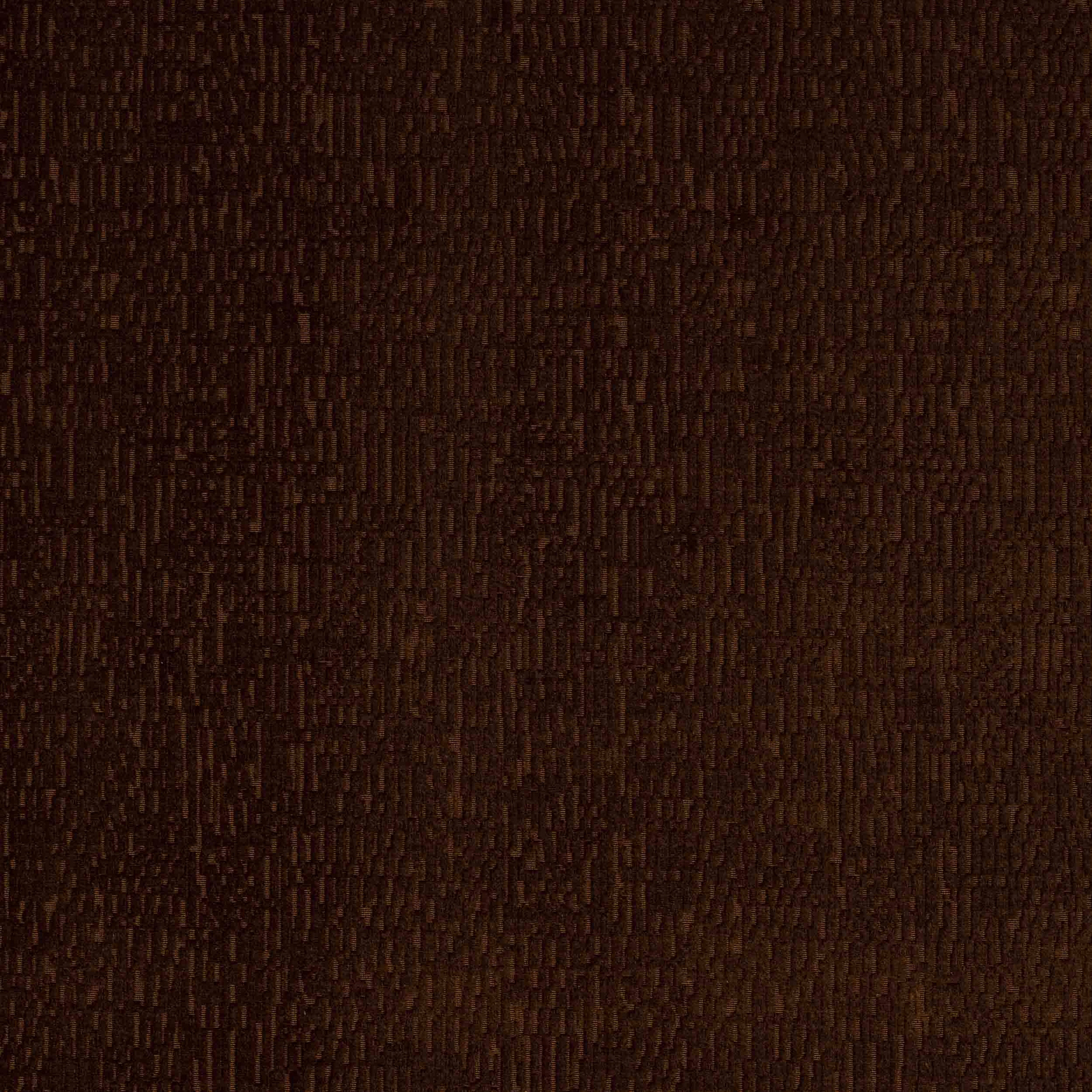 Dark chocolate brown woven fabric with subtle vertical texture and warm flecks