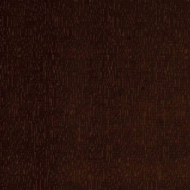Dark chocolate brown woven fabric with subtle vertical texture and warm flecks