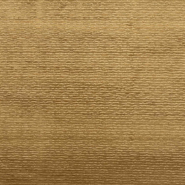 Warm curry-gold woven fabric with fine horizontal ribbed stripes
