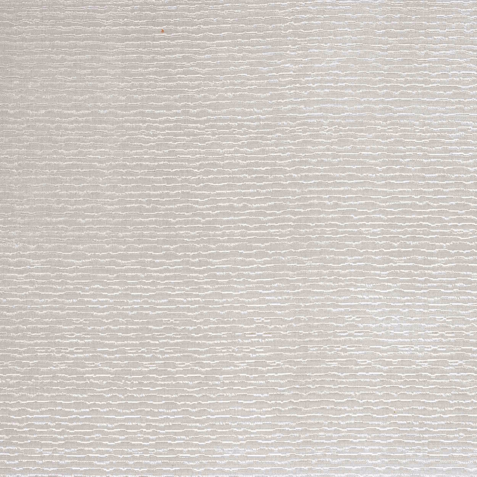 Ivory textured fabric with fine horizontal wave-like striations and a soft sheen