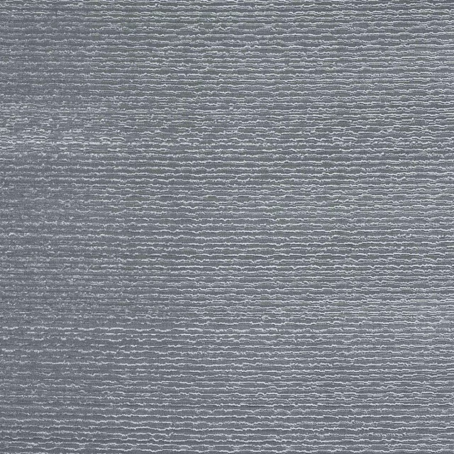 Slate blue textured fabric swatch with fine horizontal ripples