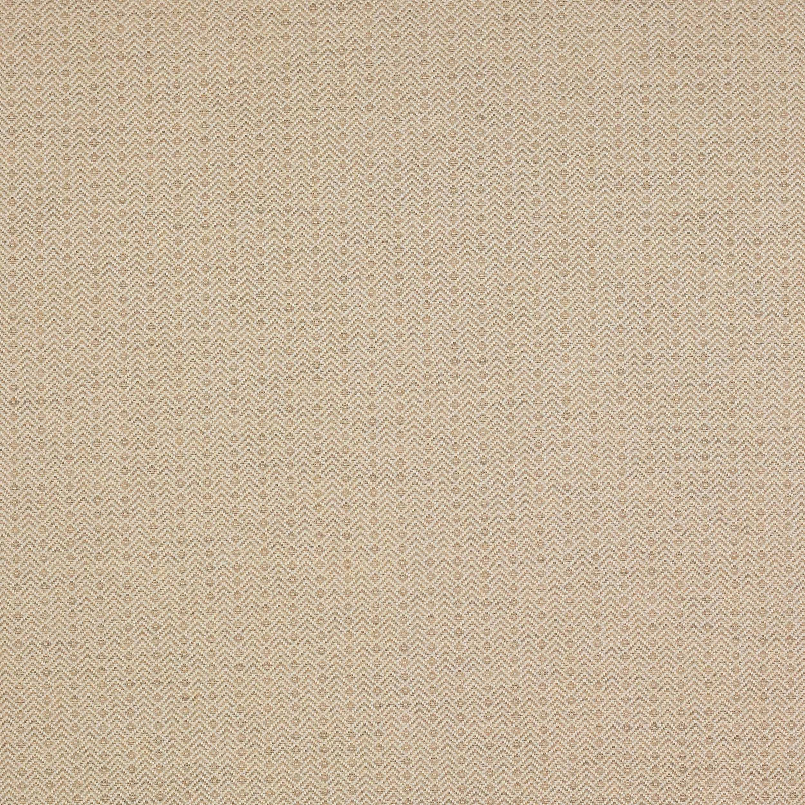 Close-up of soft beige herringbone-check woven fabric with fine texture