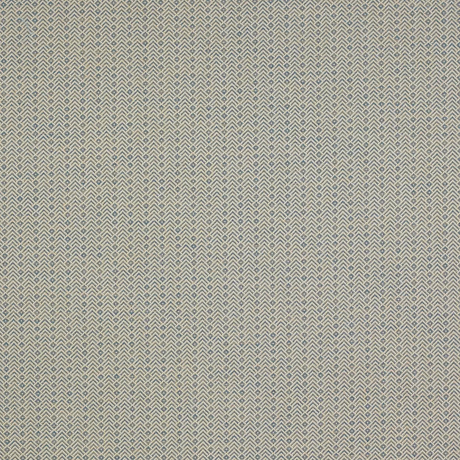 Close-up of muted old blue chevron check fabric with fine woven texture