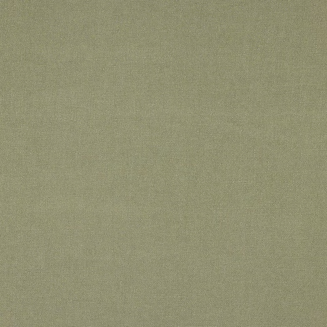 Soft celadon green linen plain weave fabric with fine textured surface