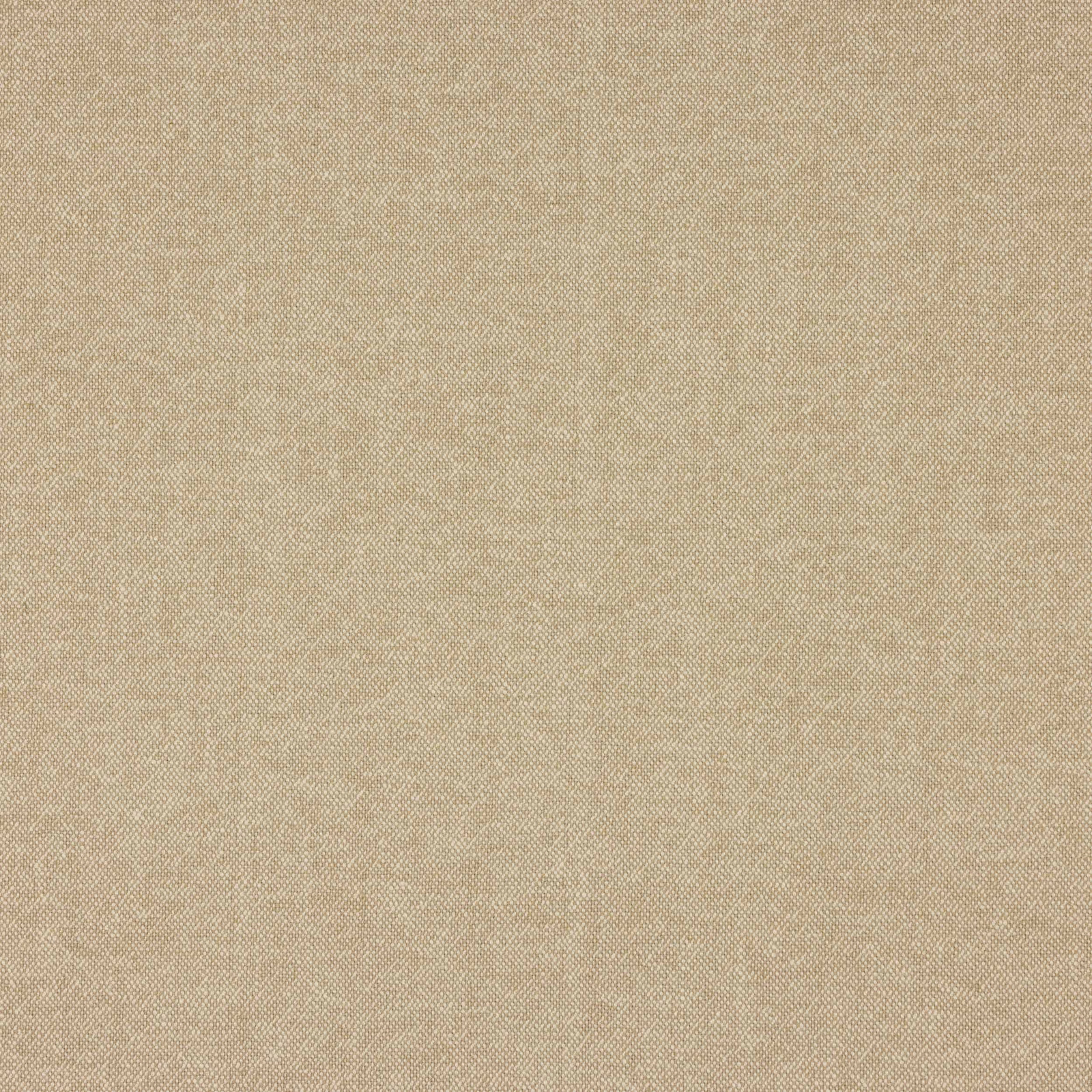 Warm beige plain woven linen swatch with fine textured surface