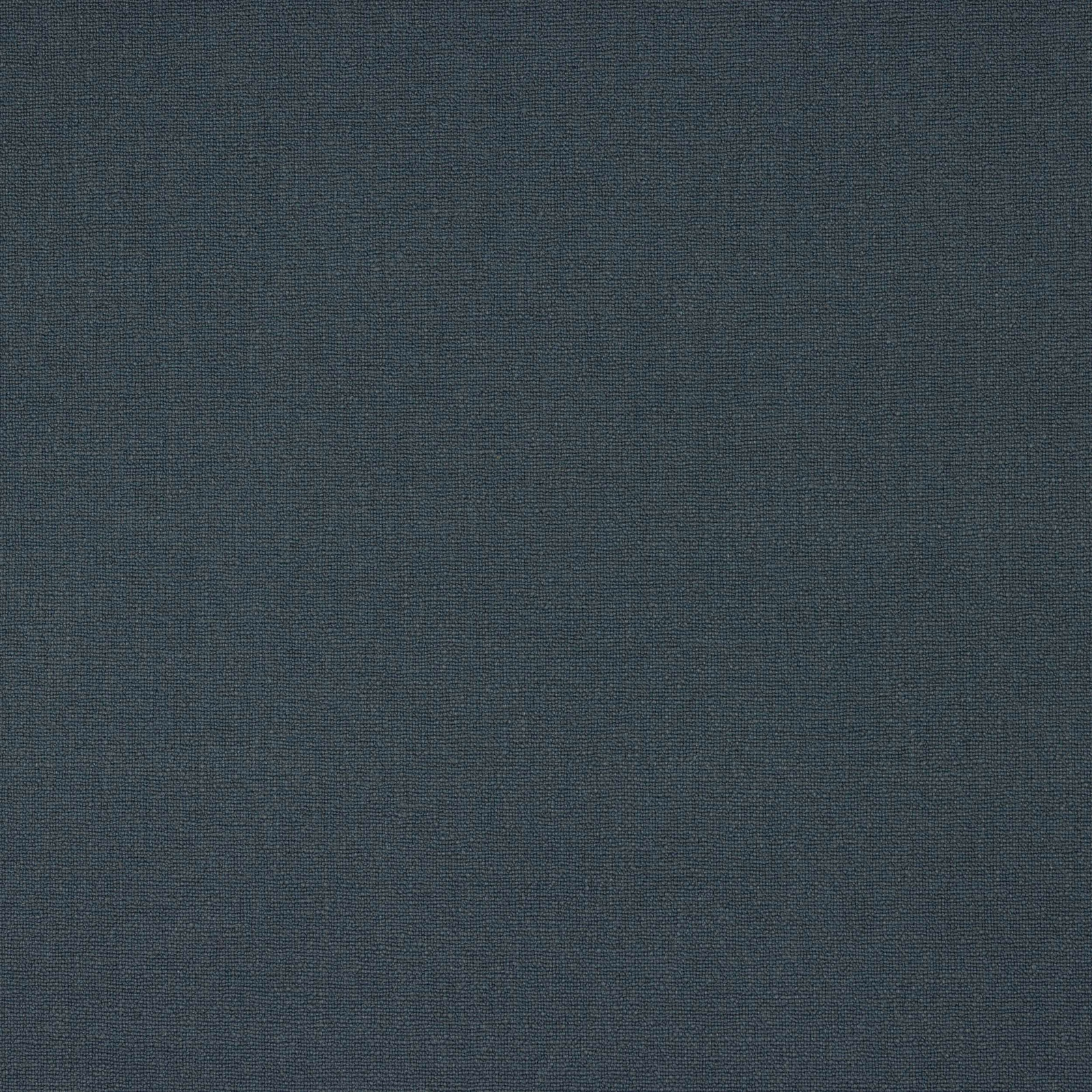 Deep muted navy plain-woven linen fabric with fine texture