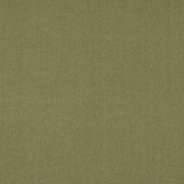 Muted sage olive plain-woven linen fabric with a fine, even texture