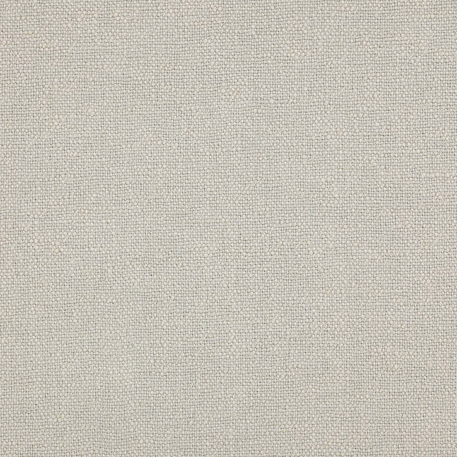 Close-up of soft silver-grey woven linen fabric with fine textured weave