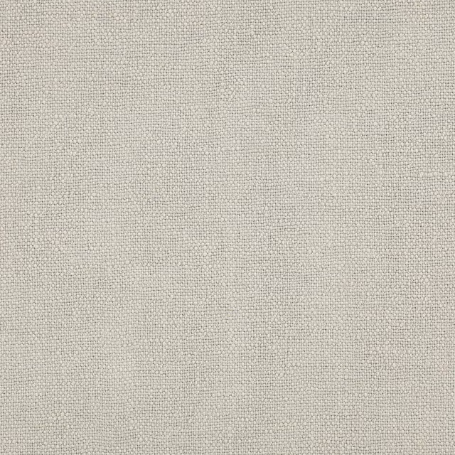 Close-up of soft silver-grey woven linen fabric with fine textured weave