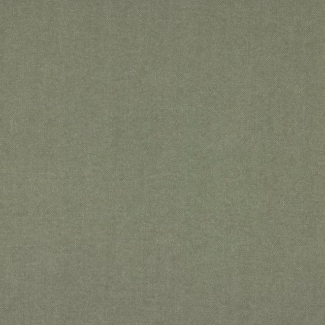 Soft sage-olive plain weave linen fabric with fine texture