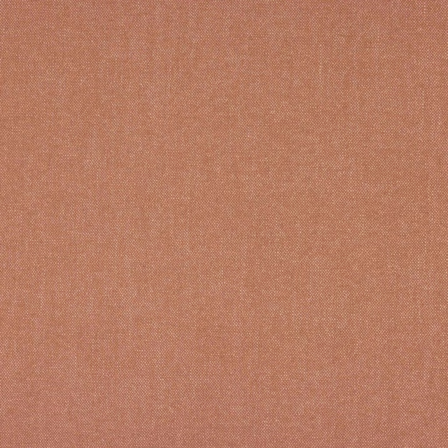 Warm terracotta plain-woven linen swatch with fine textured surface