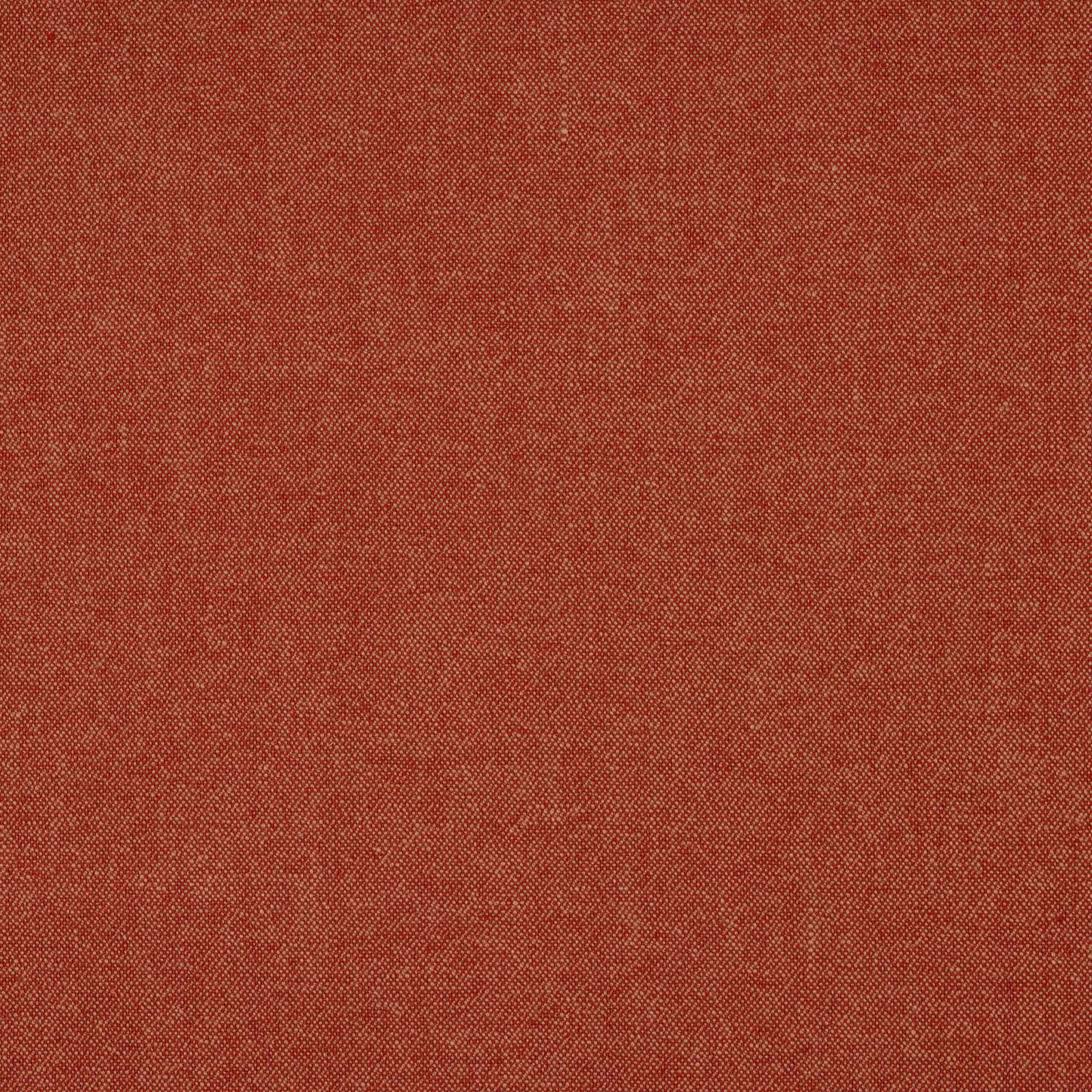 Warm tomato-red woven linen texture with fine mottled weave
