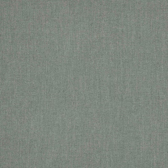 Close-up of a muted jade green plain weave fabric with fine texture