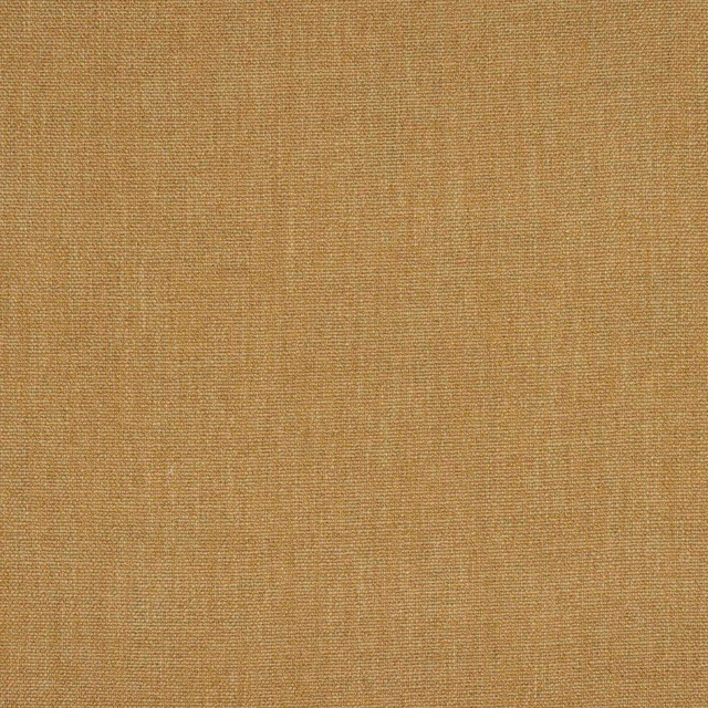 Close-up of muted mustard-gold woven fabric with a fine, even texture