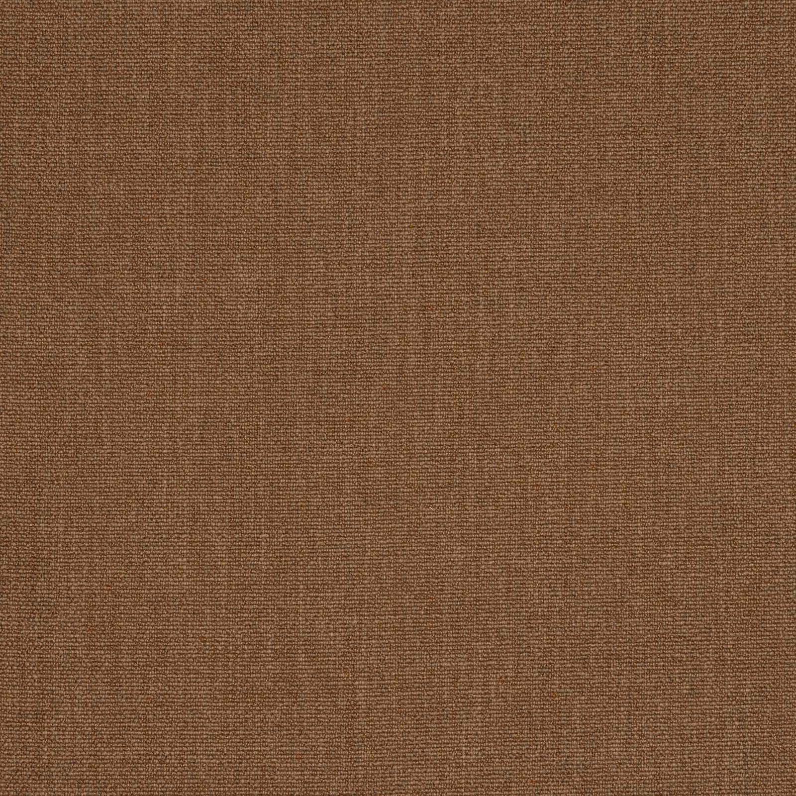 Close-up of warm tobacco-brown woven fabric with fine natural texture