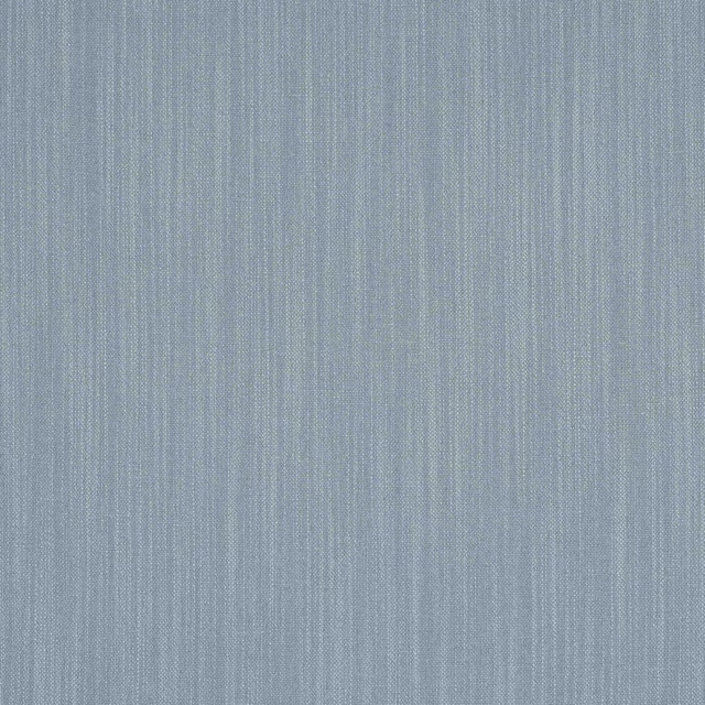 Pale sea blue woven fabric with fine vertical strie and soft linen texture