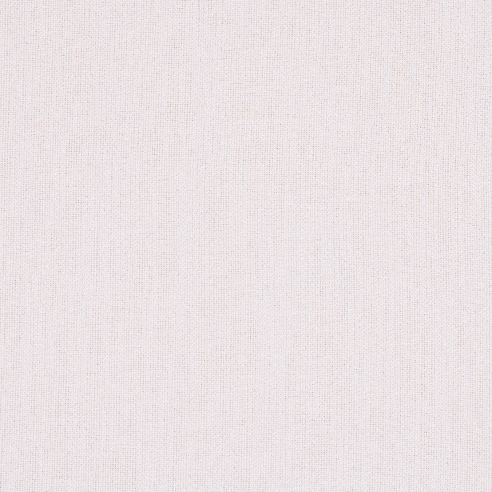 Close-up of a soft warm white plain-woven fabric with fine linen texture