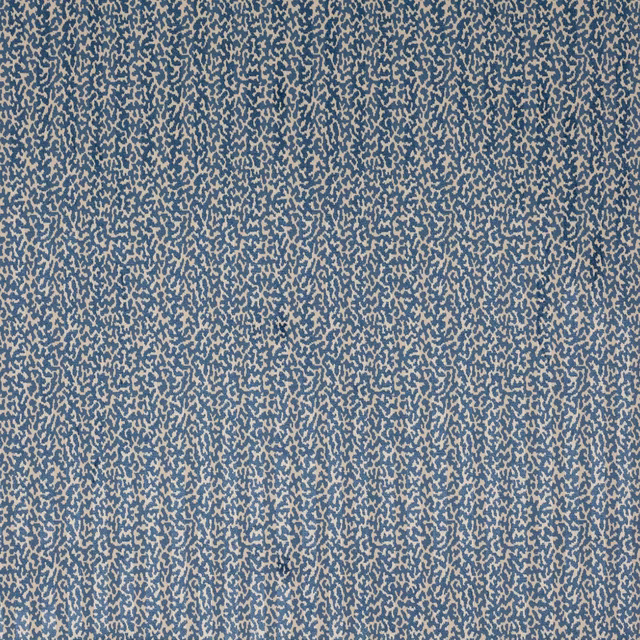 Powder blue patterned velvet swatch with fine speckled abstract motif