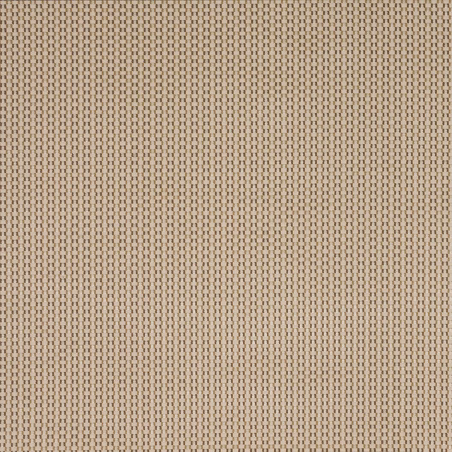 Close-up of warm sable beige woven fabric with a small vertical textured repeat