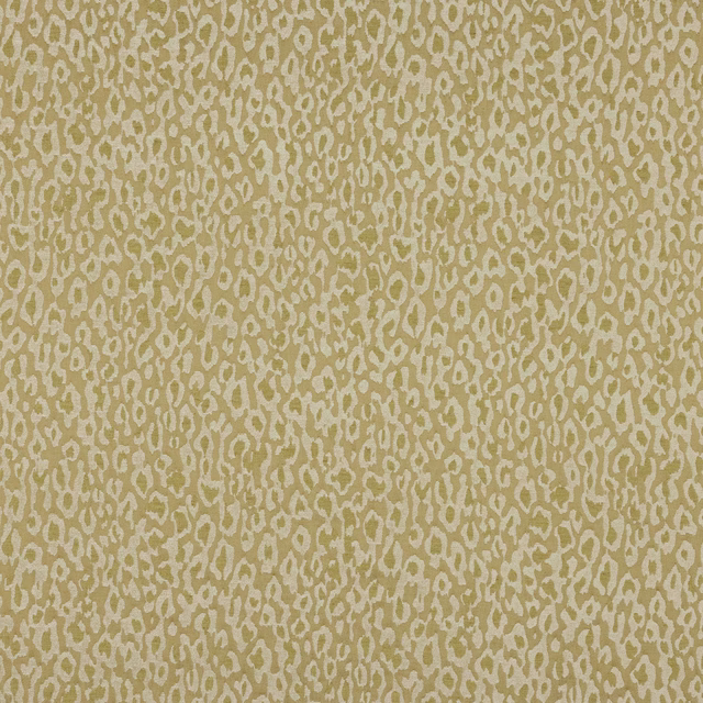 Champagne gold patterned fabric with small irregular ivory motifs