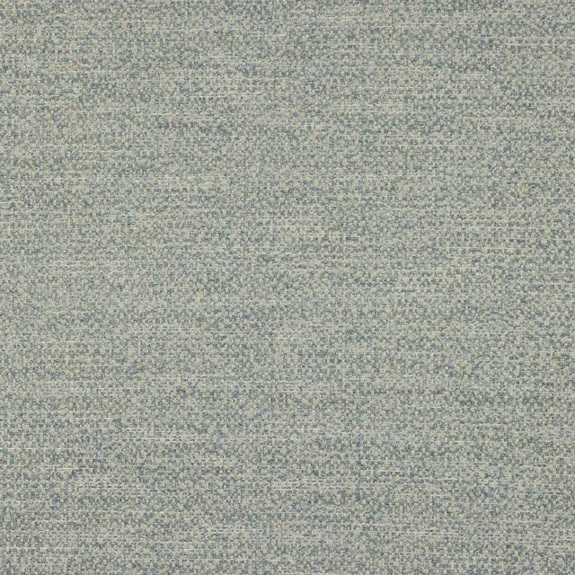 Close-up of soft celeste blue woven fabric with a fine speckled texture