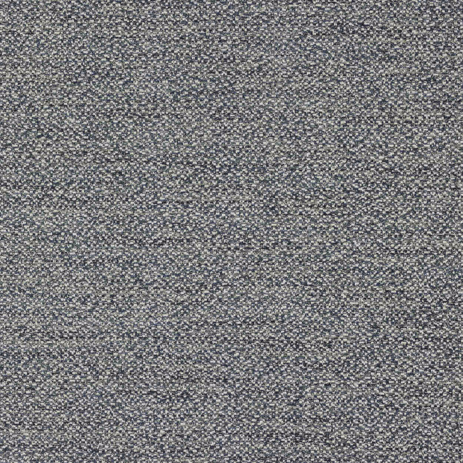 Close-up of a finely speckled blue-grey woven fabric with a textured finish