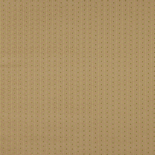 Soft dusty rose fabric with tiny olive-gold dots and fine vertical striations