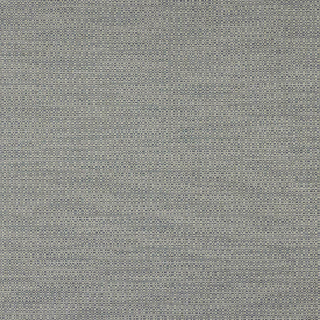 Close-up of a small-scale aqua-blue woven fabric with fine mottled texture