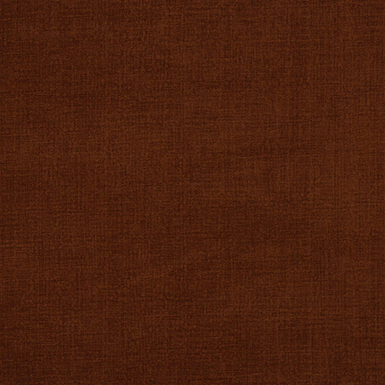 Deep burnt brick-red plain woven fabric with fine textured surface