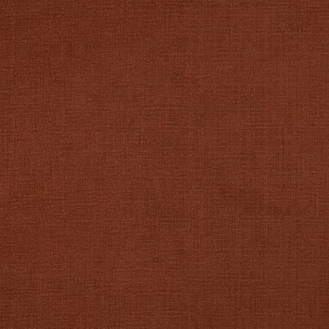 Bright coquelicot red woven fabric with a subtle textured plain surface